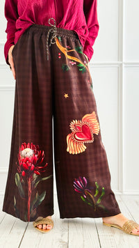 Blooming Heart Italian Pants-100 Pants-TATTOO Z-Coastal Bloom Boutique, find the trendiest versions of the popular styles and looks Located in Indialantic, FL