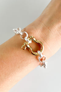 PRE ORDER CB Custom Horsebit Rollo Bracelet-230 Jewelry-Holly-Coastal Bloom Boutique, find the trendiest versions of the popular styles and looks Located in Indialantic, FL