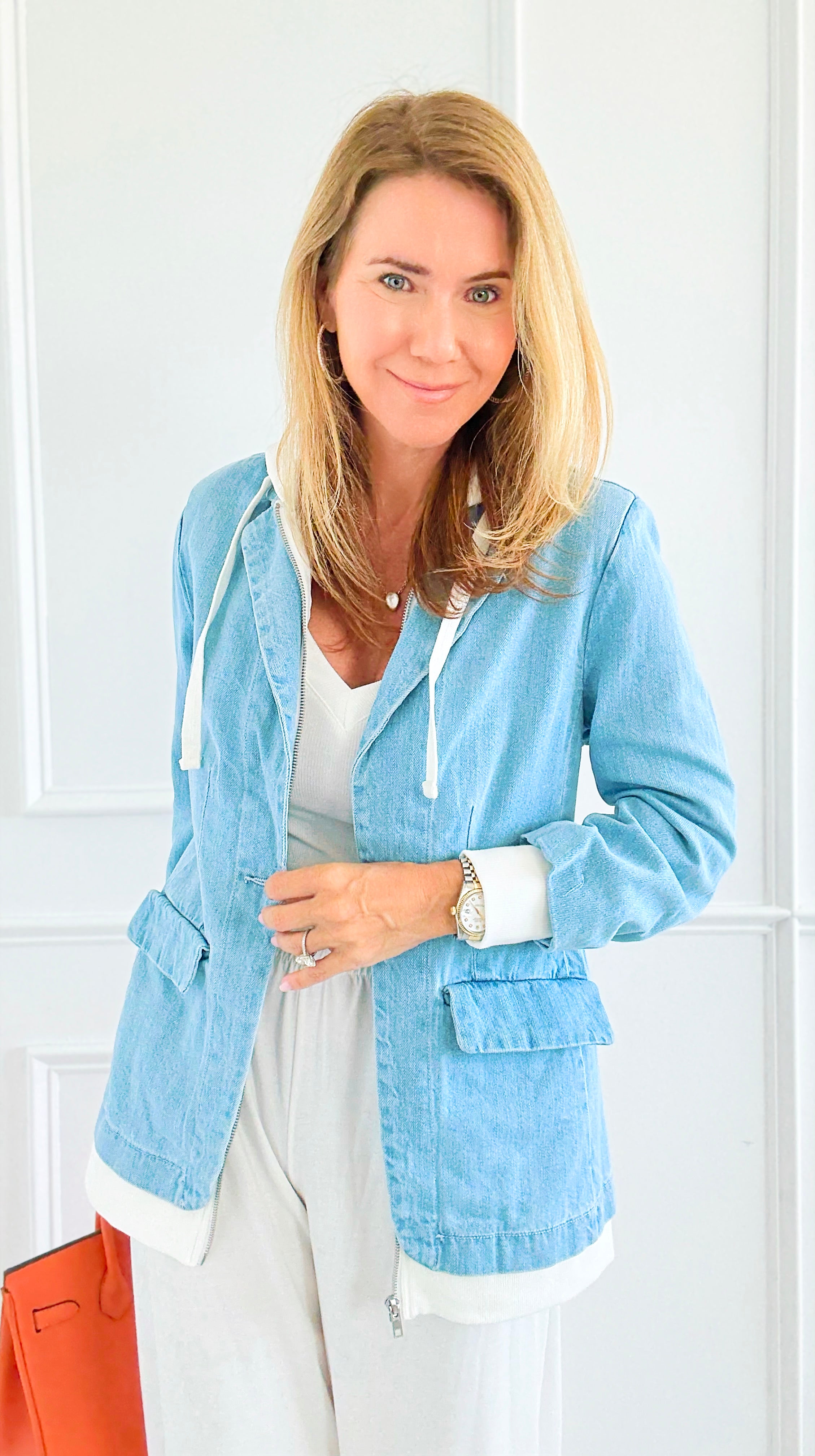 Layered Agenda Hooded Jacket-160 Jackets-RISEN JEANS-Coastal Bloom Boutique, find the trendiest versions of the popular styles and looks Located in Indialantic, FL