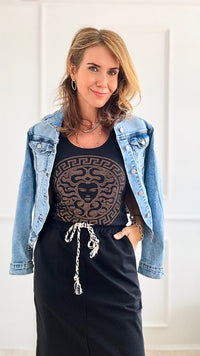 CB Custom Exclusive Medusa Tank-100 Sleeveless Tops-Holly-Coastal Bloom Boutique, find the trendiest versions of the popular styles and looks Located in Indialantic, FL