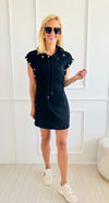Pearl Detailed Hooded Dress-200 Dresses/Jumpsuits/Rompers-Why Dress-Coastal Bloom Boutique, find the trendiest versions of the popular styles and looks Located in Indialantic, FL