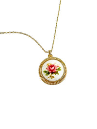 Vintage Bloom Pendant Necklace-230 Jewelry-GS JEWELRY-Coastal Bloom Boutique, find the trendiest versions of the popular styles and looks Located in Indialantic, FL
