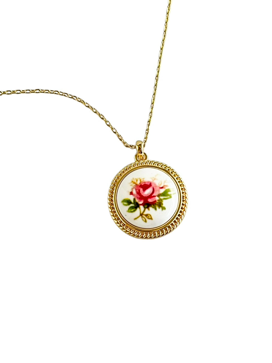 Vintage Bloom Pendant Necklace-230 Jewelry-GS JEWELRY-Coastal Bloom Boutique, find the trendiest versions of the popular styles and looks Located in Indialantic, FL