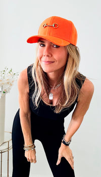 CB Custom Horsebit Baseball Cap-260 Other Accessories-Holly-Coastal Bloom Boutique, find the trendiest versions of the popular styles and looks Located in Indialantic, FL