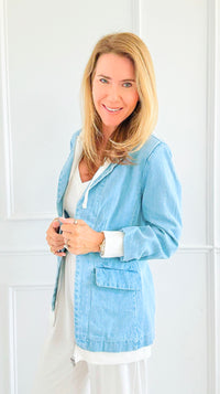 Layered Agenda Hooded Jacket-160 Jackets-RISEN JEANS-Coastal Bloom Boutique, find the trendiest versions of the popular styles and looks Located in Indialantic, FL