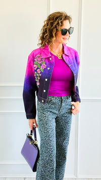 Urban Fade Button-Up Jacket-160 Jackets-JJ'S FAIRYLAND-Coastal Bloom Boutique, find the trendiest versions of the popular styles and looks Located in Indialantic, FL