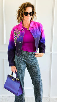 Urban Fade Button-Up Jacket-160 Jackets-JJ'S FAIRYLAND-Coastal Bloom Boutique, find the trendiest versions of the popular styles and looks Located in Indialantic, FL