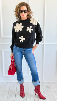 Floral Whispers of Elegance-140 Sweaters-Original USA-Coastal Bloom Boutique, find the trendiest versions of the popular styles and looks Located in Indialantic, FL