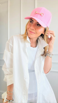 CB Custom Horsebit Baseball Cap-260 Other Accessories-Holly-Coastal Bloom Boutique, find the trendiest versions of the popular styles and looks Located in Indialantic, FL