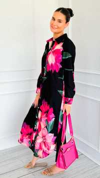 Island Bloom Midi Dress-200 Dresses/Jumpsuits/Rompers-JODIFL-Coastal Bloom Boutique, find the trendiest versions of the popular styles and looks Located in Indialantic, FL