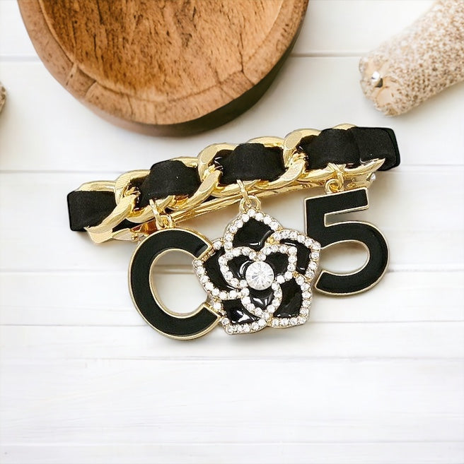 Camellia Flower Hair Barrette-260 Other Accessories-US Jewelry House-Coastal Bloom Boutique, find the trendiest versions of the popular styles and looks Located in Indialantic, FL