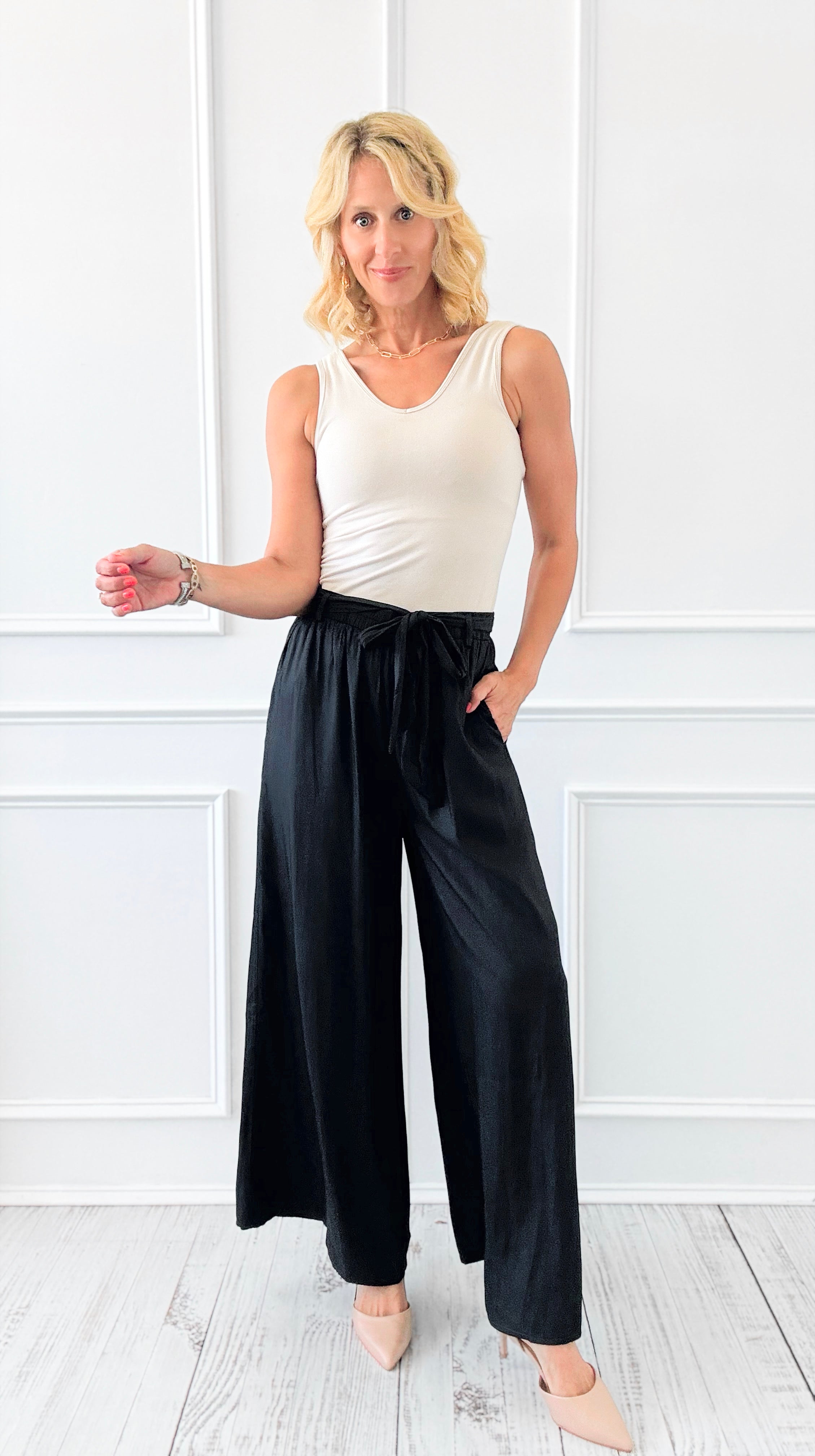 Evening Glow Flow Pant - Ash-170 Bottoms-DOE AND RAE-Coastal Bloom Boutique, find the trendiest versions of the popular styles and looks Located in Indialantic, FL