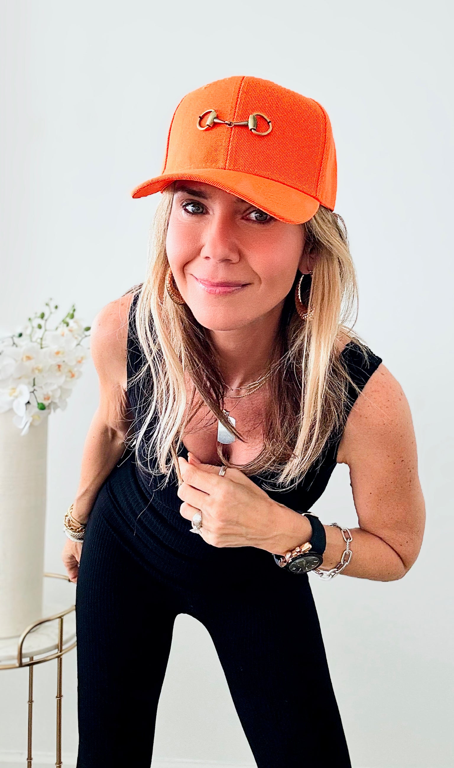 CB Custom Horsebit Baseball Cap-260 Other Accessories-Holly-Coastal Bloom Boutique, find the trendiest versions of the popular styles and looks Located in Indialantic, FL
