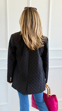 Midnight Rhythm Blazer-160 Jackets-ROUSSEAU-Coastal Bloom Boutique, find the trendiest versions of the popular styles and looks Located in Indialantic, FL