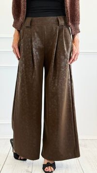 Starlit Italian Flare- Leg Pant- Brown-100 Pants-AZUL MONACO-Coastal Bloom Boutique, find the trendiest versions of the popular styles and looks Located in Indialantic, FL