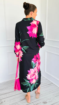 Island Bloom Midi Dress-200 Dresses/Jumpsuits/Rompers-JODIFL-Coastal Bloom Boutique, find the trendiest versions of the popular styles and looks Located in Indialantic, FL