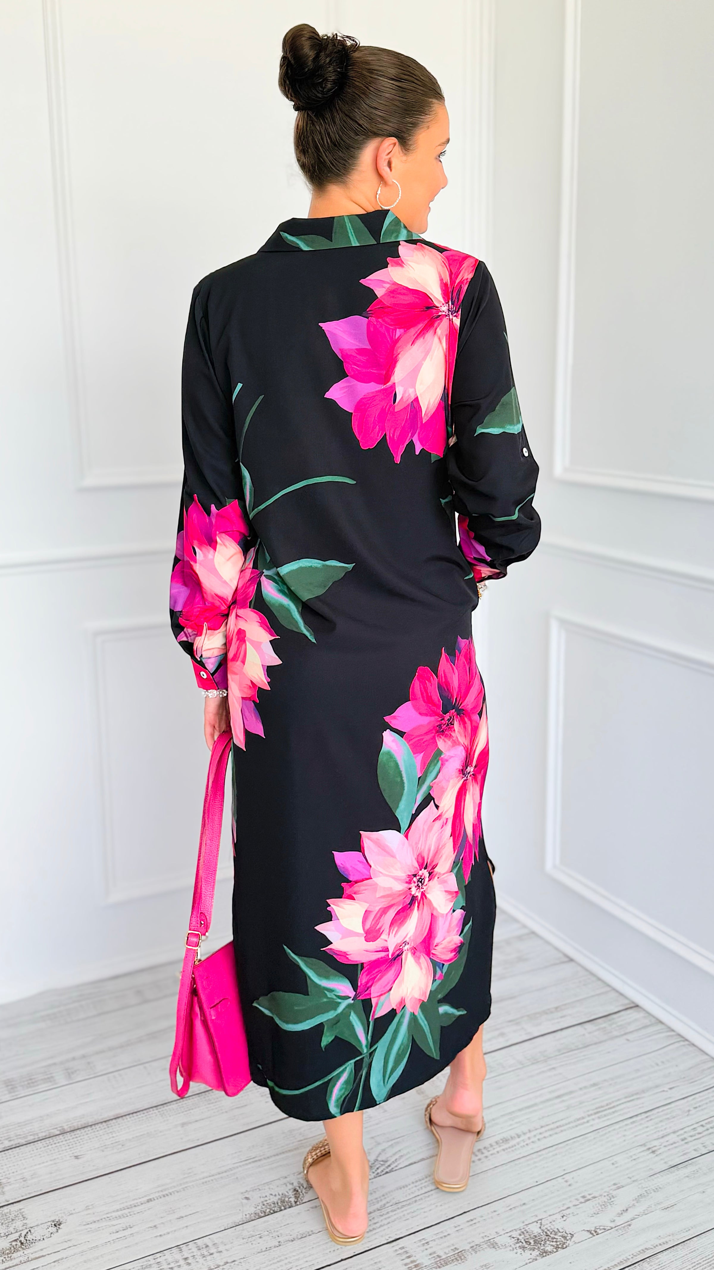 Island Bloom Midi Dress-200 Dresses/Jumpsuits/Rompers-JODIFL-Coastal Bloom Boutique, find the trendiest versions of the popular styles and looks Located in Indialantic, FL