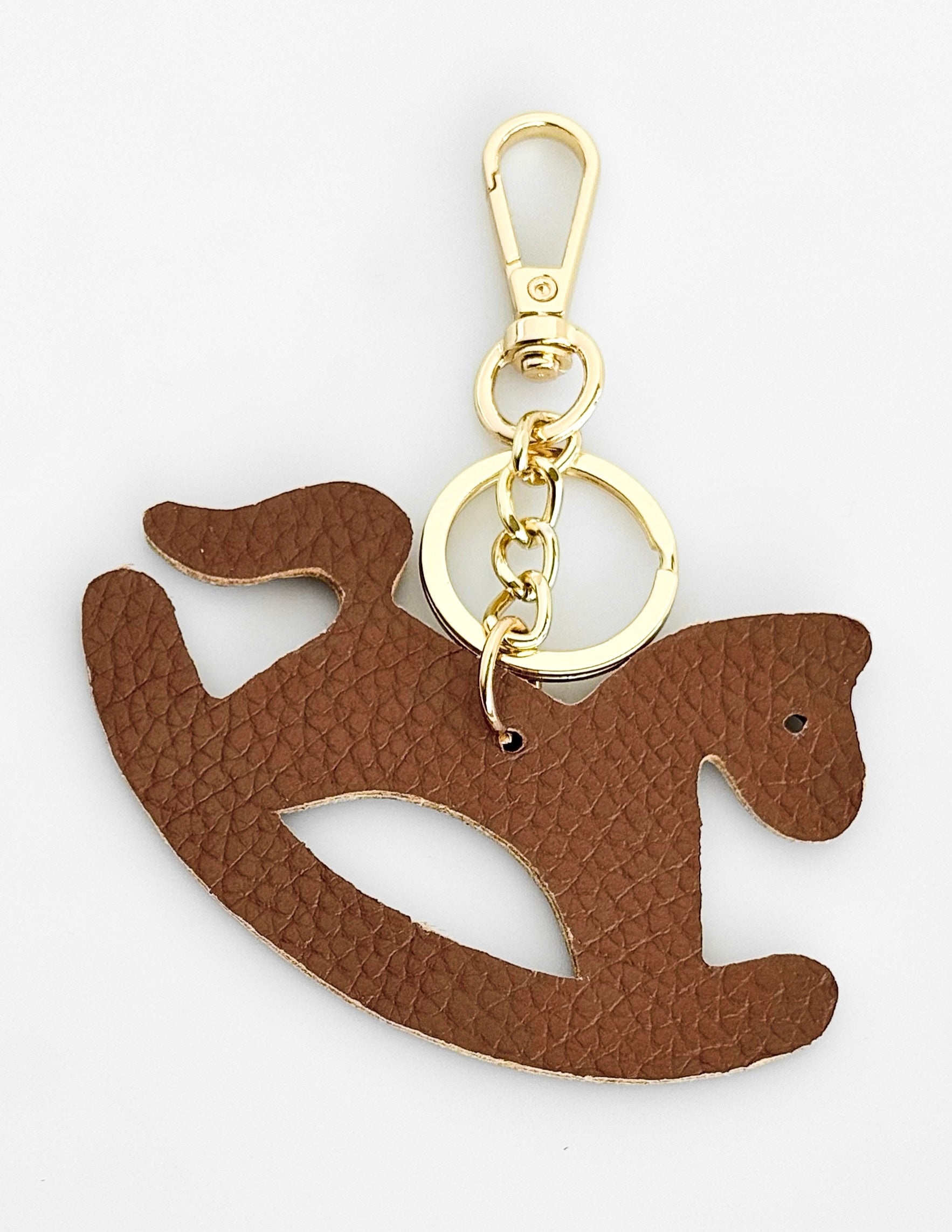 Little Gallop Italian Keychain- Camel-260 Other Accessories-LE BORSETTE-Coastal Bloom Boutique, find the trendiest versions of the popular styles and looks Located in Indialantic, FL