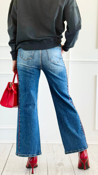 Line Up Denim Pants-170 Bottoms-Anniewear-Coastal Bloom Boutique, find the trendiest versions of the popular styles and looks Located in Indialantic, FL