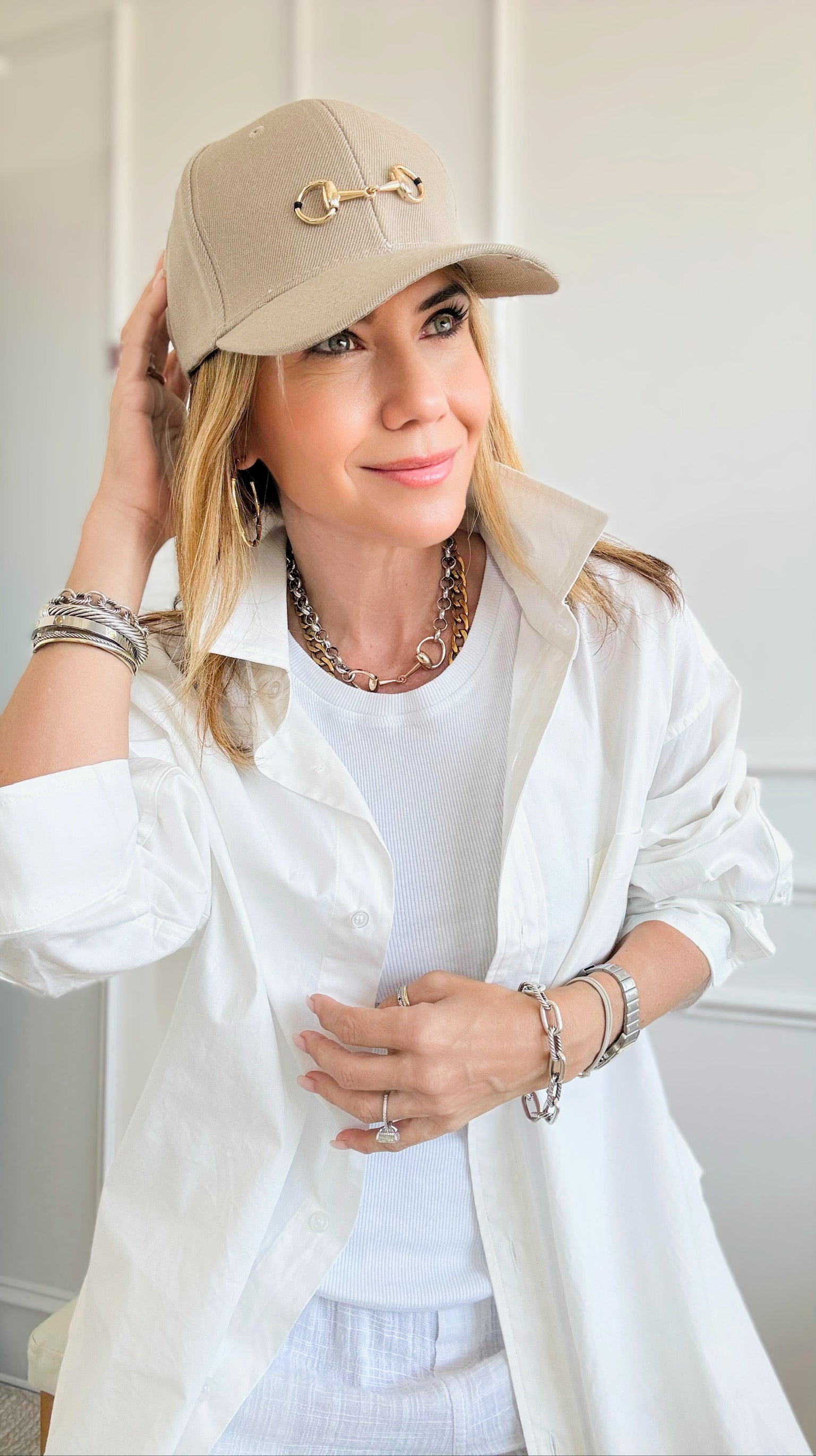 CB Custom Horsebit Baseball Cap-260 Other Accessories-Holly-Coastal Bloom Boutique, find the trendiest versions of the popular styles and looks Located in Indialantic, FL