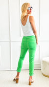 Love Endures Italian Jogger - Green-180 Joggers-Italianissimo-Coastal Bloom Boutique, find the trendiest versions of the popular styles and looks Located in Indialantic, FL