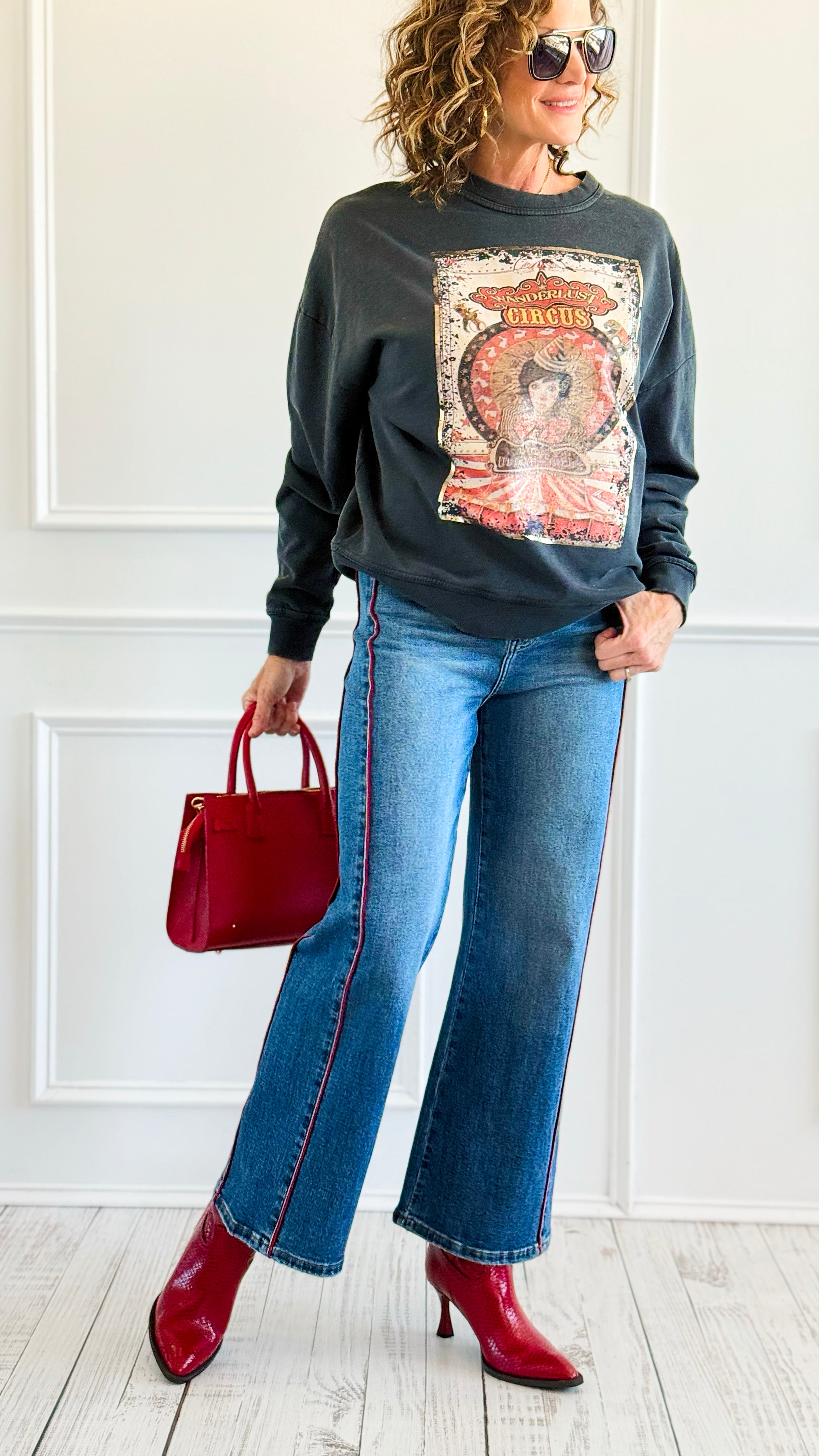 Line Up Denim Pants-170 Bottoms-Anniewear-Coastal Bloom Boutique, find the trendiest versions of the popular styles and looks Located in Indialantic, FL