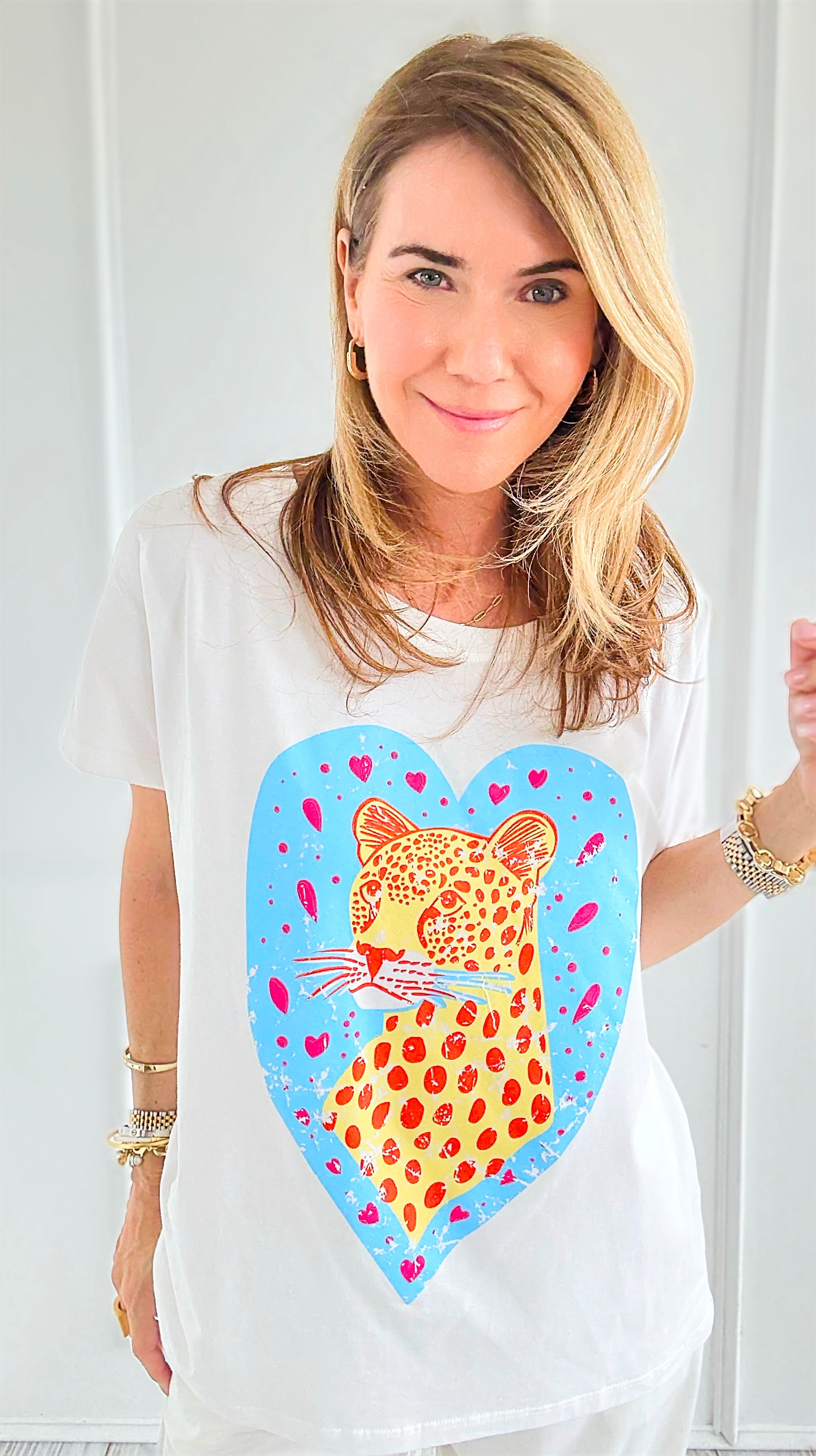 Love Me Wild Italian Graphic tee-110 Short Sleeve Tops-ZR ITALY-Coastal Bloom Boutique, find the trendiest versions of the popular styles and looks Located in Indialantic, FL