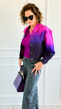 Urban Fade Button-Up Jacket-160 Jackets-JJ'S FAIRYLAND-Coastal Bloom Boutique, find the trendiest versions of the popular styles and looks Located in Indialantic, FL