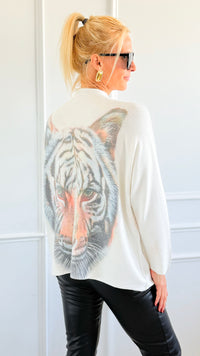 Roaring Confidence Turtleneck Italian Knit Sweater-140 Sweaters-SORPRESA-Coastal Bloom Boutique, find the trendiest versions of the popular styles and looks Located in Indialantic, FL