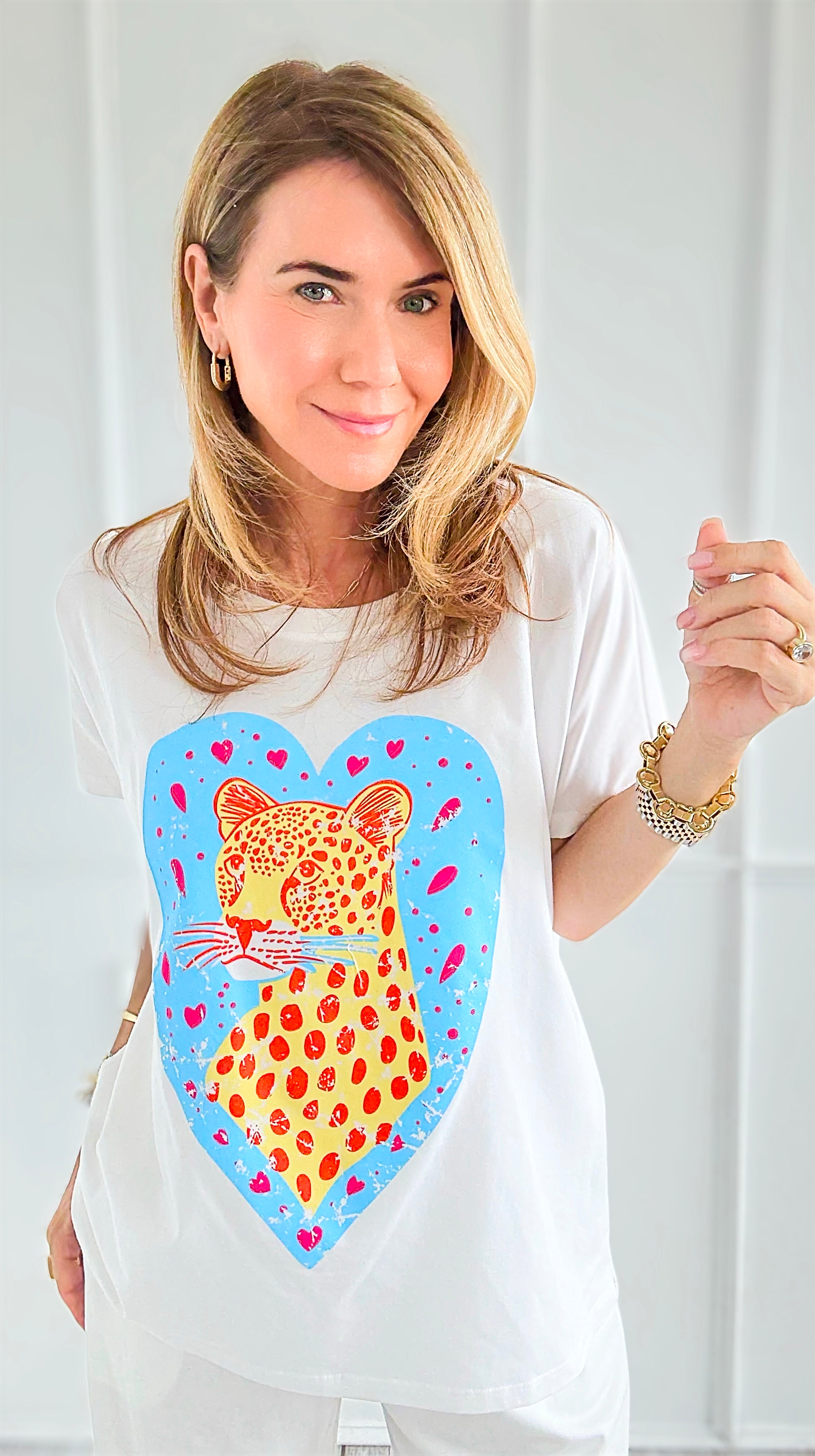 Love Me Wild Italian Graphic tee-110 Short Sleeve Tops-ZR ITALY-Coastal Bloom Boutique, find the trendiest versions of the popular styles and looks Located in Indialantic, FL
