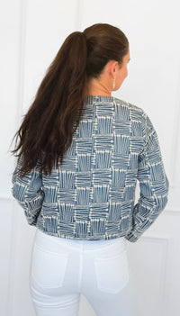 Weekend Muse Canvas Jacket-160 Jackets-VOY-Coastal Bloom Boutique, find the trendiest versions of the popular styles and looks Located in Indialantic, FL