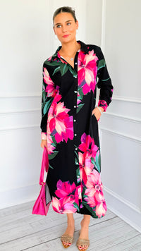 Island Bloom Midi Dress-200 Dresses/Jumpsuits/Rompers-JODIFL-Coastal Bloom Boutique, find the trendiest versions of the popular styles and looks Located in Indialantic, FL