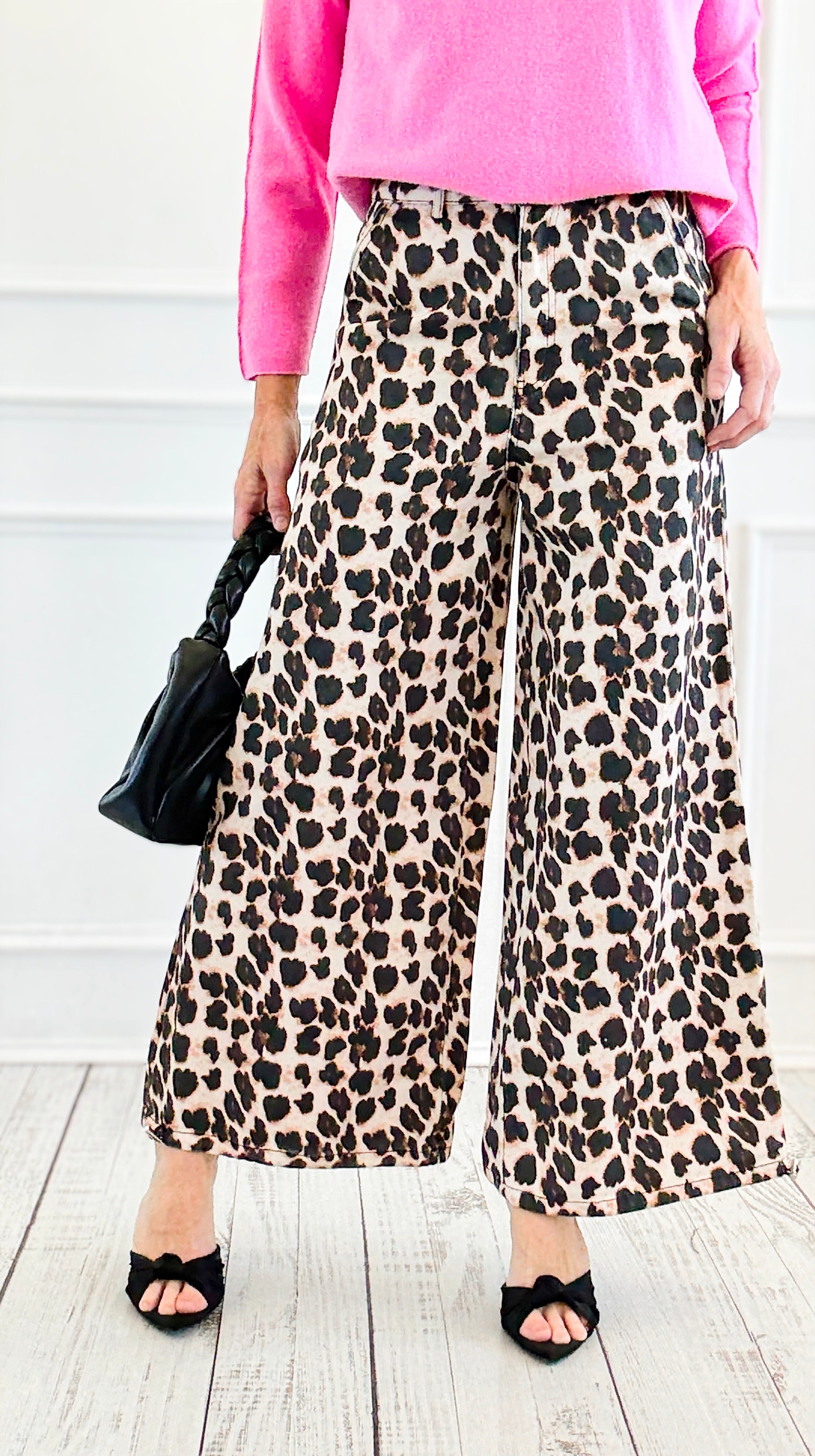 Spot On Cotton Drawstring Wide Leg Pants-170 Bottoms-DAVI & DANI-Coastal Bloom Boutique, find the trendiest versions of the popular styles and looks Located in Indialantic, FL