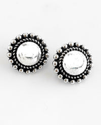 Vintage Glam Dome Stud Earring-230 Jewelry-Joia-Coastal Bloom Boutique, find the trendiest versions of the popular styles and looks Located in Indialantic, FL