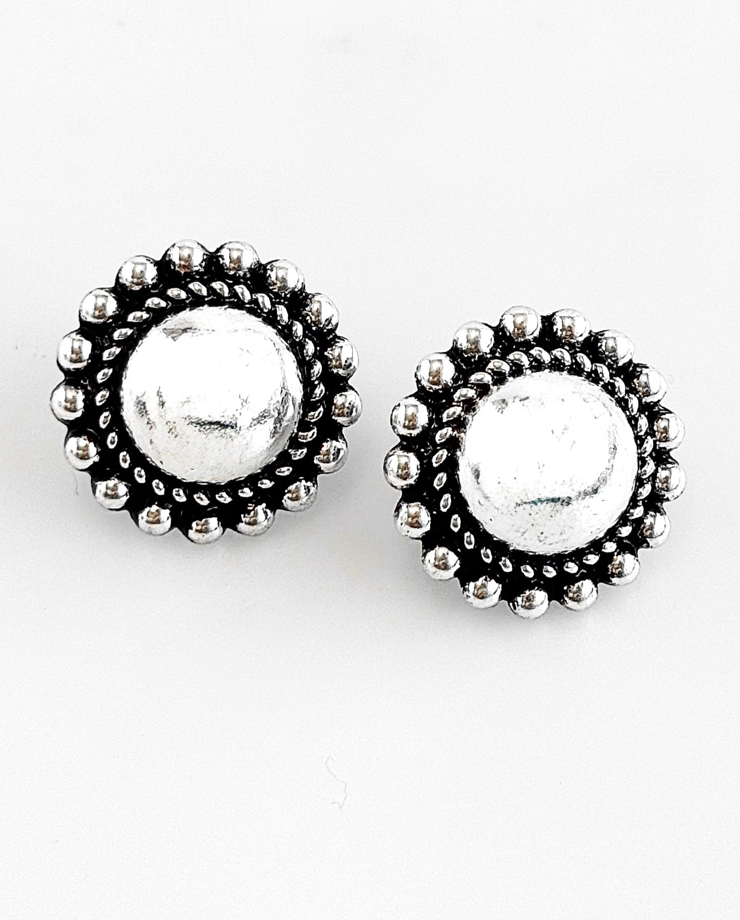 Vintage Glam Dome Stud Earring-230 Jewelry-Joia-Coastal Bloom Boutique, find the trendiest versions of the popular styles and looks Located in Indialantic, FL