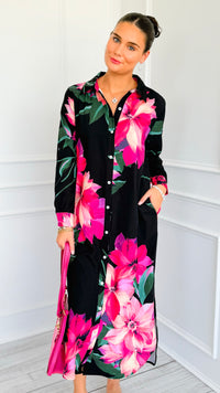 Island Bloom Midi Dress-200 Dresses/Jumpsuits/Rompers-JODIFL-Coastal Bloom Boutique, find the trendiest versions of the popular styles and looks Located in Indialantic, FL