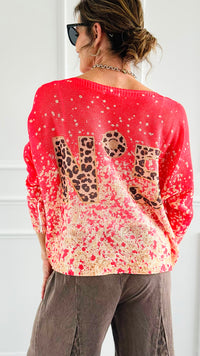 Untamed Number 5 Italian St Tropez Sweater- Tangerine-140 Sweaters-Italianissimo-Coastal Bloom Boutique, find the trendiest versions of the popular styles and looks Located in Indialantic, FL