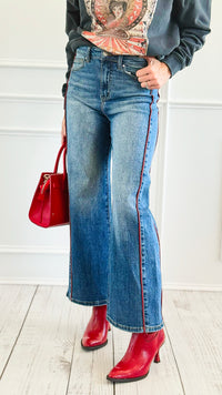 Line Up Denim Pants-170 Bottoms-Anniewear-Coastal Bloom Boutique, find the trendiest versions of the popular styles and looks Located in Indialantic, FL