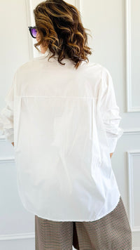 La Vie Est Belle Italian Woven Top-110 Long Sleeve Tops-TATTOO Z-Coastal Bloom Boutique, find the trendiest versions of the popular styles and looks Located in Indialantic, FL