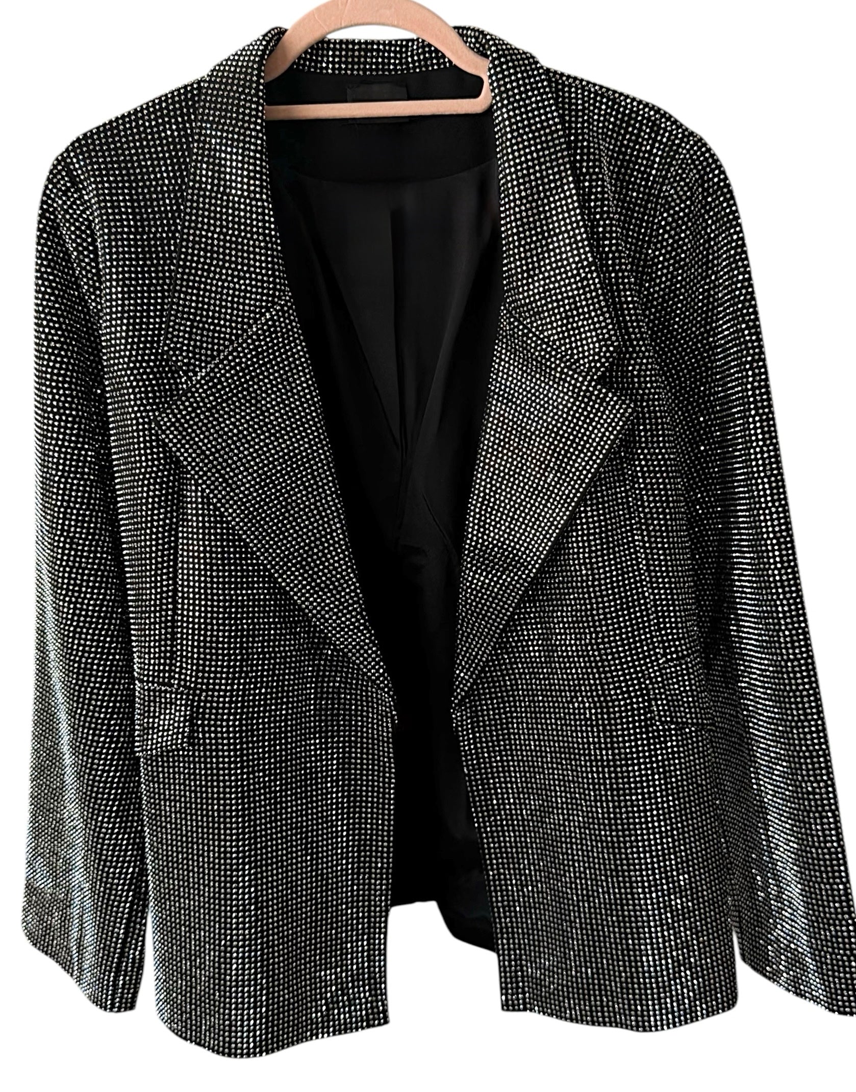 Starlit Open Front Blazer - Silver-160 Jackets-7Mango7-Coastal Bloom Boutique, find the trendiest versions of the popular styles and looks Located in Indialantic, FL