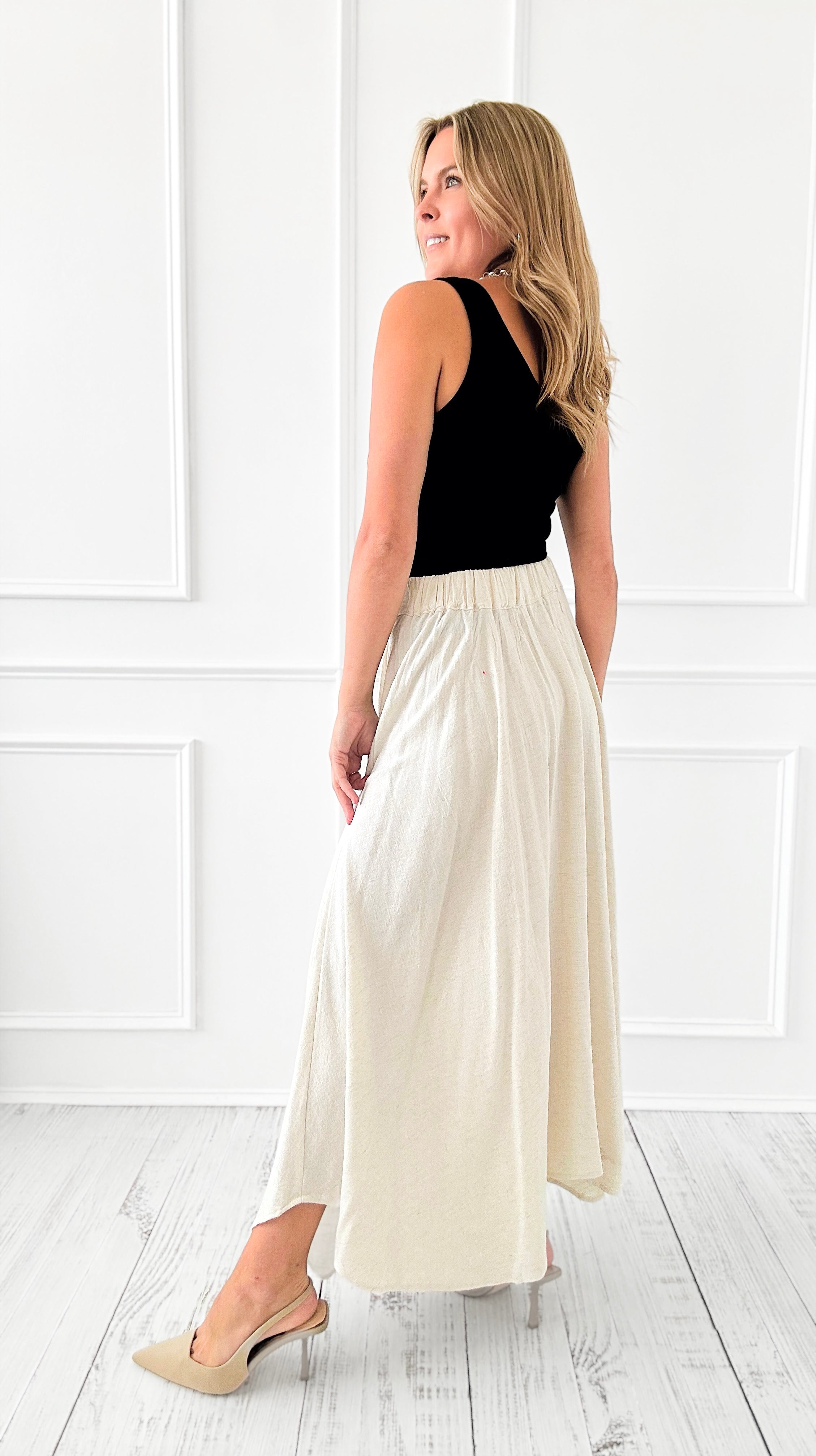 Driftwood Breeze Pleated Skirt-170 Bottoms-Blu Pepper-Coastal Bloom Boutique, find the trendiest versions of the popular styles and looks Located in Indialantic, FL