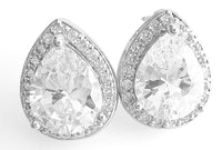 CZ Micropave Teardrop Stud Earrings-230 Jewelry-NYW-Coastal Bloom Boutique, find the trendiest versions of the popular styles and looks Located in Indialantic, FL