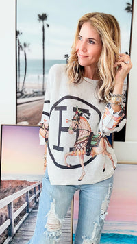 Shop The Hunt Italian St Tropez Knit Damage-140 Sweaters-Italianissimo-Coastal Bloom Boutique, find the trendiest versions of the popular styles and looks Located in Indialantic, FL