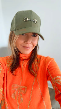 CB Custom Horsebit Baseball Cap-260 Other Accessories-Holly-Coastal Bloom Boutique, find the trendiest versions of the popular styles and looks Located in Indialantic, FL