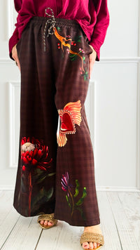 Blooming Heart Italian Pants-100 Pants-TATTOO Z-Coastal Bloom Boutique, find the trendiest versions of the popular styles and looks Located in Indialantic, FL