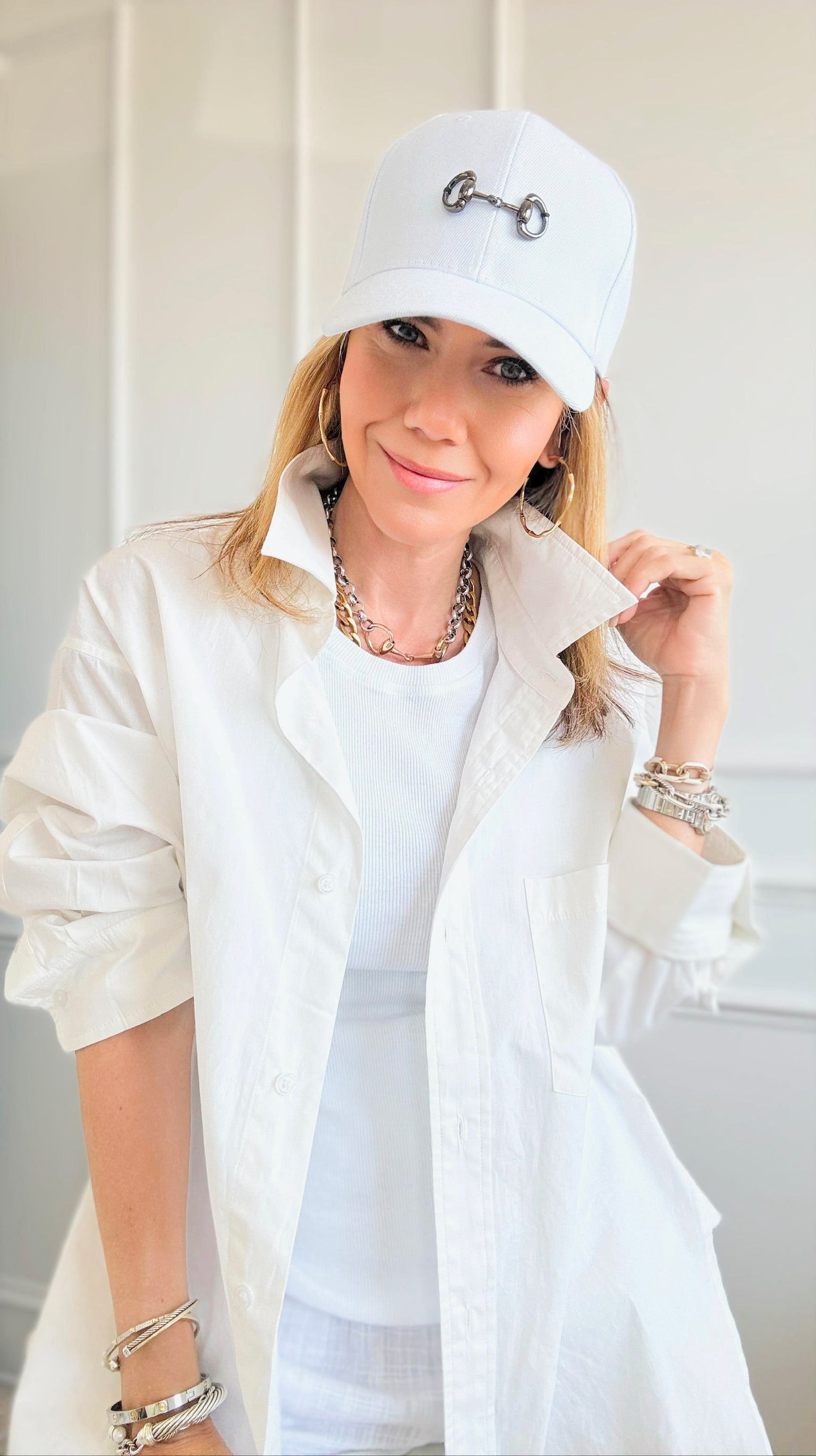 CB Custom Horsebit Baseball Cap-260 Other Accessories-Holly-Coastal Bloom Boutique, find the trendiest versions of the popular styles and looks Located in Indialantic, FL