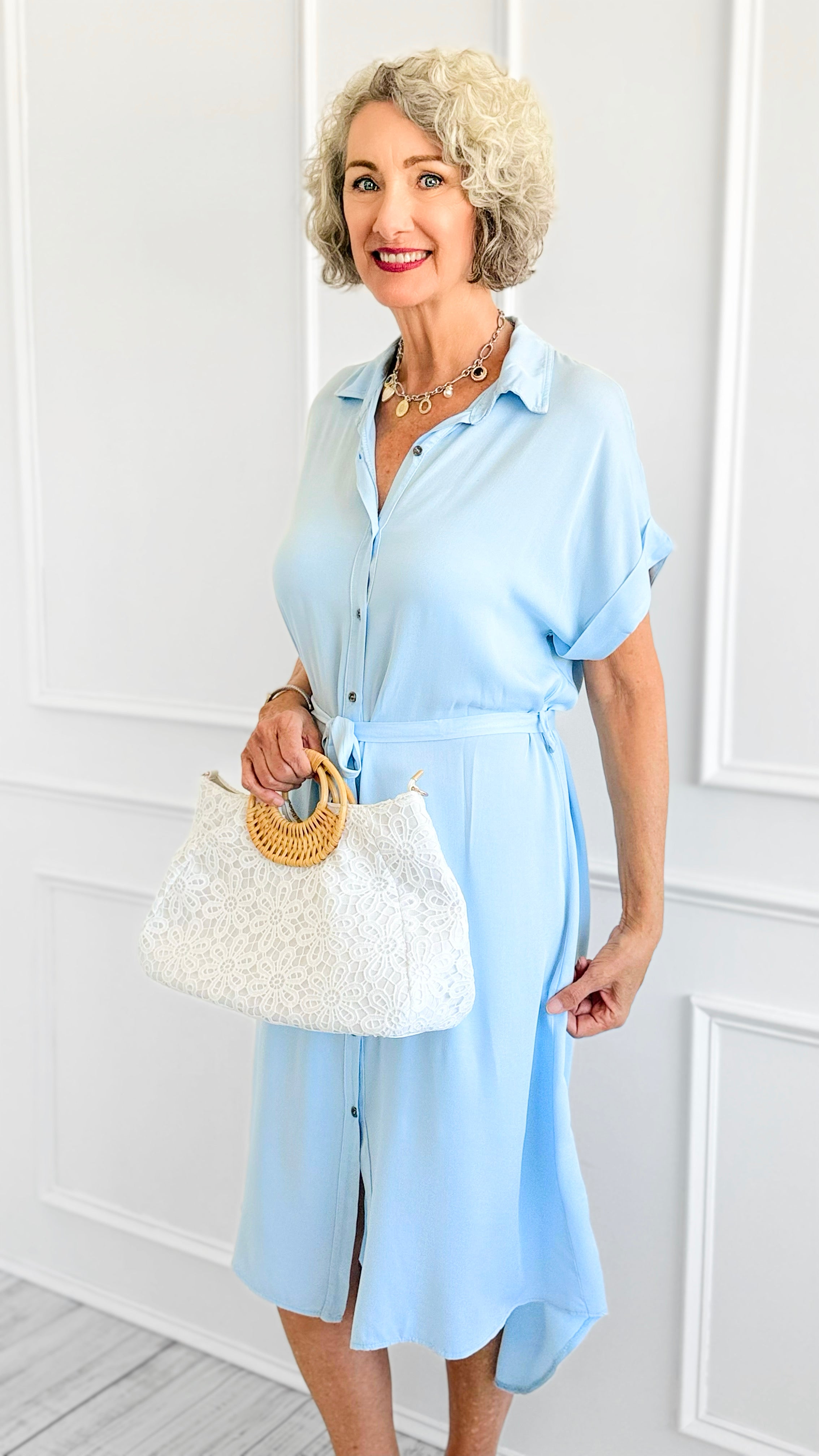 Breezy Button Tie Dress-200 Dresses/Jumpsuits/Rompers-V6-Coastal Bloom Boutique, find the trendiest versions of the popular styles and looks Located in Indialantic, FL