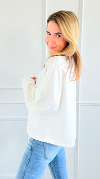Elevated Ease Italian Zip-Up-160 Jackets-Italianissimo-Coastal Bloom Boutique, find the trendiest versions of the popular styles and looks Located in Indialantic, FL