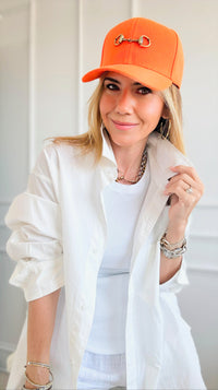 CB Custom Horsebit Baseball Cap-260 Other Accessories-Holly-Coastal Bloom Boutique, find the trendiest versions of the popular styles and looks Located in Indialantic, FL