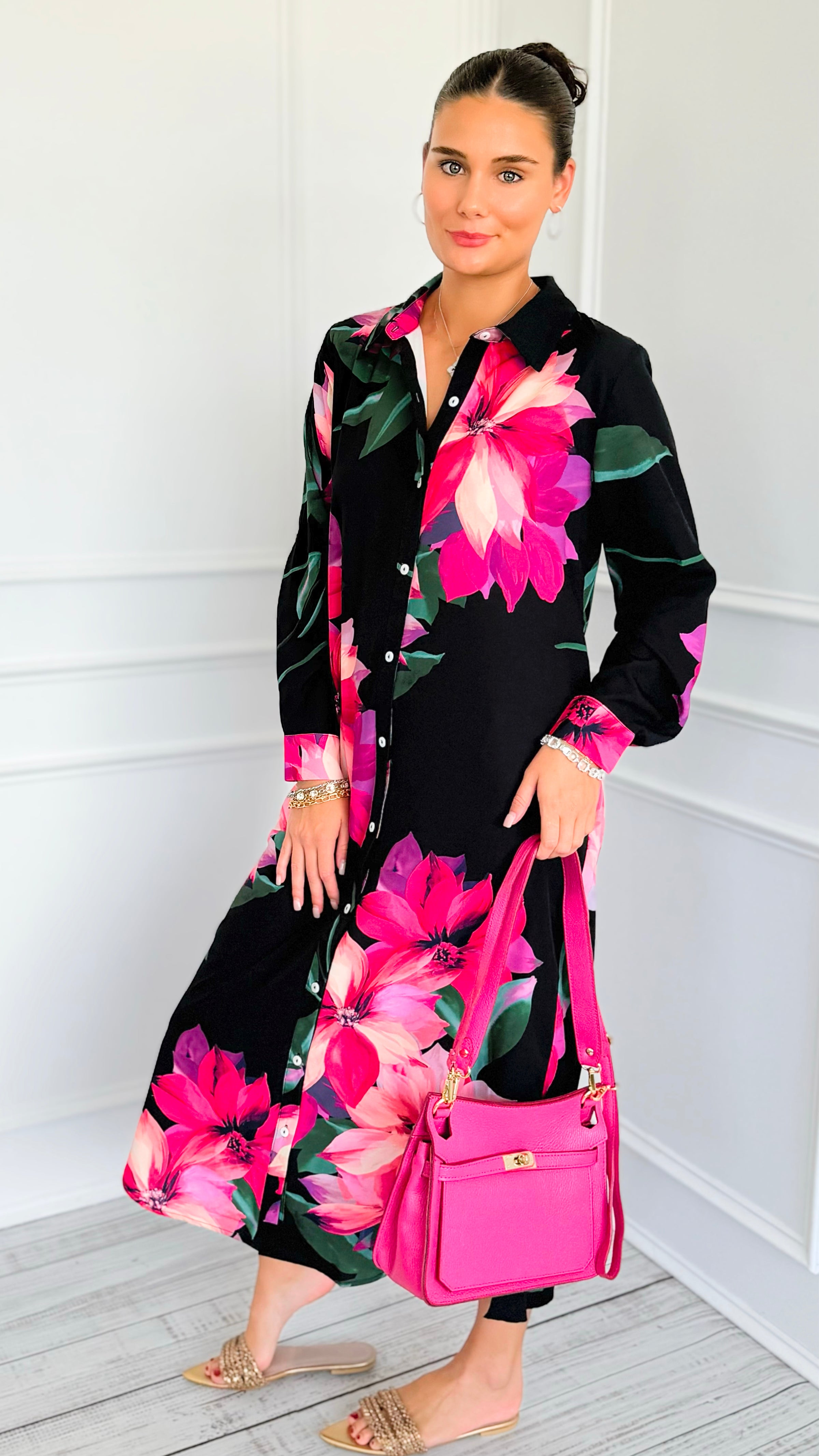 Island Bloom Midi Dress-200 Dresses/Jumpsuits/Rompers-JODIFL-Coastal Bloom Boutique, find the trendiest versions of the popular styles and looks Located in Indialantic, FL